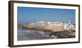 Wide View of the Old Part of Essaouira Seen from the Top of the Skala Du Port, Morocco-null-Framed Photographic Print