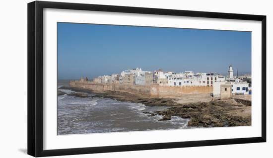 Wide View of the Old Part of Essaouira Seen from the Top of the Skala Du Port, Morocco-null-Framed Photographic Print