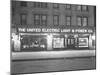 Wide View of the United Electric Light and Power Company Window Display-William Davis Hassler-Mounted Photographic Print