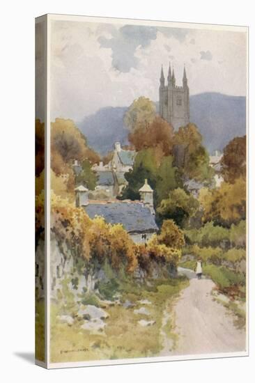 Widecombe-In-The-Moor, Dartmoor, Devon-null-Stretched Canvas