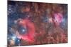 Widefield View of Orion Nebula and Horsehead Nebula-null-Mounted Photographic Print