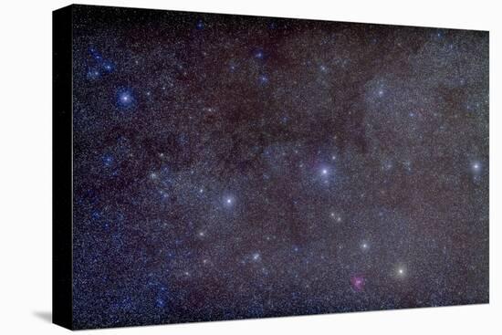 Widefield View of the Constellation Cassiopeia with Nearby Deep Sky Objects-null-Stretched Canvas