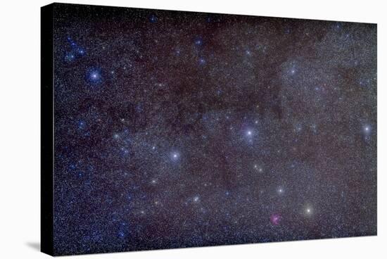 Widefield View of the Constellation Cassiopeia with Nearby Deep Sky Objects-null-Stretched Canvas