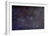 Widefield View of the Constellation Cassiopeia with Nearby Deep Sky Objects-null-Framed Photographic Print