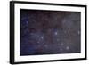 Widefield View of the Constellation Cassiopeia with Nearby Deep Sky Objects-null-Framed Photographic Print