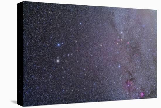 Widefield View of the Gemini Constellation with Nearby Deep Sky Objects-null-Stretched Canvas