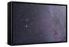 Widefield View of the Gemini Constellation with Nearby Deep Sky Objects-null-Framed Stretched Canvas