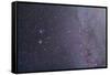 Widefield View of the Gemini Constellation with Nearby Deep Sky Objects-null-Framed Stretched Canvas