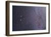 Widefield View of the Gemini Constellation with Nearby Deep Sky Objects-null-Framed Photographic Print