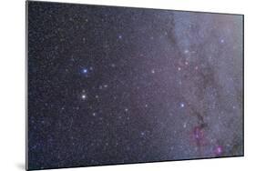 Widefield View of the Gemini Constellation with Nearby Deep Sky Objects-null-Mounted Photographic Print