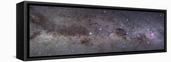 Widefield View of the Southern Constellations of Centaurus and Crux-null-Framed Stretched Canvas