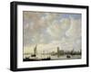 Widened River at Dordrecht-Jeronymus van Diest II & Jan van Goyen-Framed Art Print