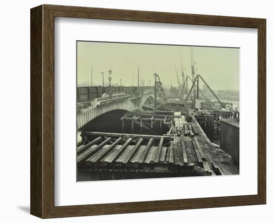 Widening of Putney Bridge, London, 1931-null-Framed Photographic Print