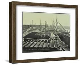 Widening of Putney Bridge, London, 1931-null-Framed Photographic Print