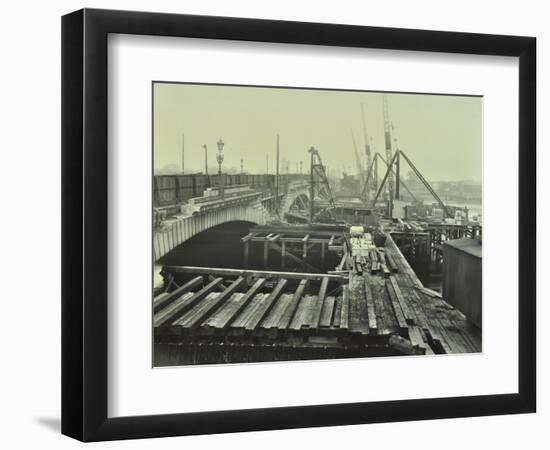 Widening of Putney Bridge, London, 1931-null-Framed Photographic Print