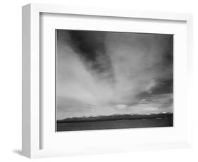 Wider Strip Of Mountains "Yellowstone Lake Yellowstone NP" Wyoming. 1933-1942-Ansel Adams-Framed Art Print