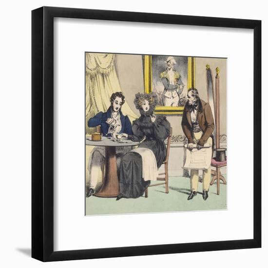 Widow Scraps Plans-null-Framed Art Print