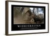 Widrigkeiten: Motivationsposter Mit Inspirierendem Zitat-null-Framed Photographic Print