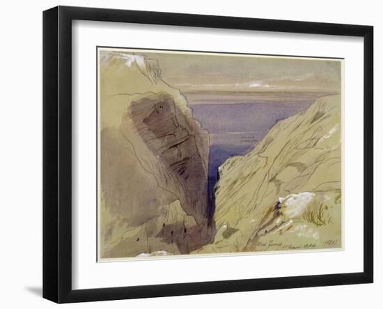 Wied Zurrik, Malta, 10 Am, 11th March-Edward Lear-Framed Giclee Print