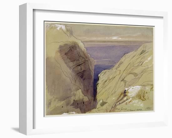 Wied Zurrik, Malta, 10 Am, 11th March-Edward Lear-Framed Giclee Print