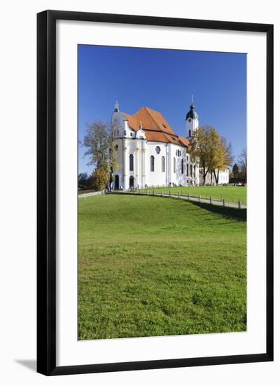 Wieskirche Church Near Steingaden, Allgau, Bavaria, Germany, Europe-Markus-Framed Photographic Print