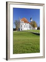 Wieskirche Church Near Steingaden, Allgau, Bavaria, Germany, Europe-Markus-Framed Photographic Print