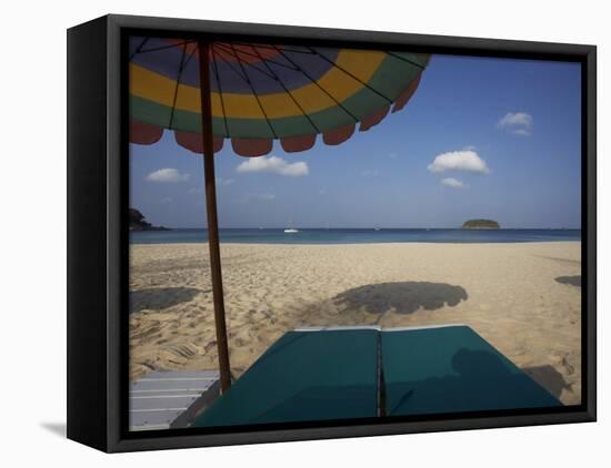 Wiew from a Sunbed, Kata Beach, Phuket, Thailand-Joern Simensen-Framed Stretched Canvas