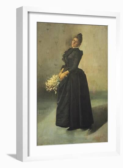 Wife, 1880,-Guglielmo Micheli-Framed Giclee Print