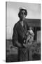 Wife and Child of Tractor Driver-Dorothea Lange-Stretched Canvas