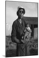 Wife and Child of Tractor Driver-Dorothea Lange-Mounted Art Print
