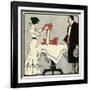 Wife Arranges Flowers-Paul Fischer-Framed Art Print