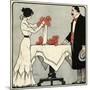 Wife Arranges Flowers-Paul Fischer-Mounted Art Print