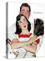 Wife in Revolt - Saturday Evening Post "Leading Ladies", March 22, 1952 pg.24-Joe deMers-Stretched Canvas