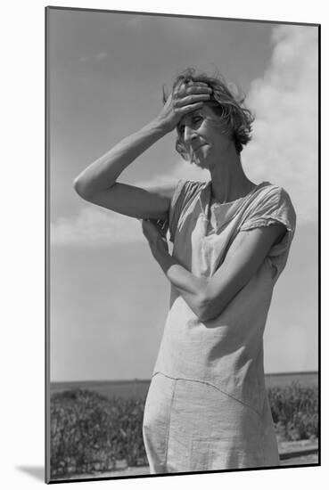Wife of a Migratory Laborer with Three Children-Dorothea Lange-Mounted Art Print