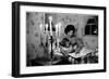 Wife of Senator Jackie Kennedy Reading Book to Her Daughter Caroline In Family's summer home-Alfred Eisenstaedt-Framed Photographic Print