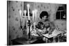 Wife of Senator Jackie Kennedy Reading Book to Her Daughter Caroline In Family's summer home-Alfred Eisenstaedt-Stretched Canvas