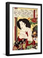 Wife of Shogun - Modern Figure-Yoshitoshi Tsukioka-Framed Giclee Print