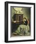 Wife Reading-Michele Gordigiani-Framed Giclee Print