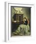 Wife Reading-Michele Gordigiani-Framed Giclee Print