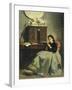 Wife Reading-Michele Gordigiani-Framed Giclee Print