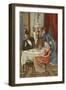 Wife Rebuking Her Husband for Entertaining His Mistress to Dinner-null-Framed Giclee Print