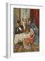 Wife Rebuking Her Husband for Entertaining His Mistress to Dinner-null-Framed Giclee Print