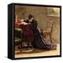 Wife-John Everett Millais-Framed Stretched Canvas