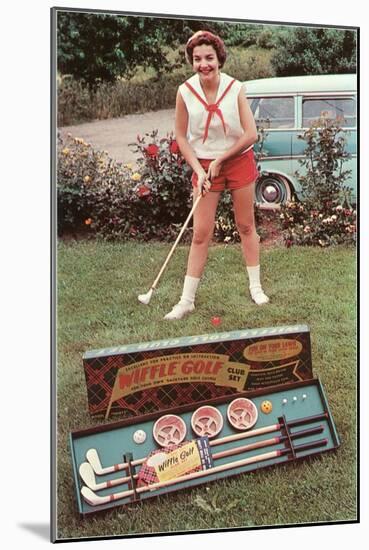 Wiffle Golf Set-null-Mounted Art Print