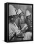 Wig Posing under Drier-Nina Leen-Framed Stretched Canvas