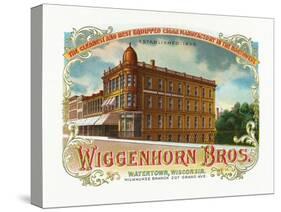 Wiggenhorn Brothers Brand Cigar Box Label-Lantern Press-Stretched Canvas