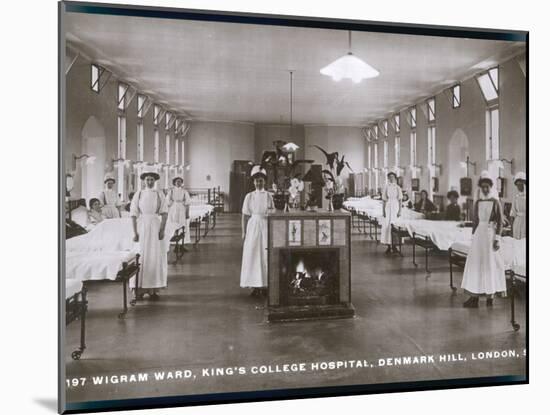 Wigram Ward of King's College Hospital, Denmark Hill, S.E. London-null-Mounted Photographic Print