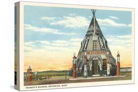 Wigwam Gas Station, Browning, Montana-null-Stretched Canvas