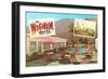 Wigwam Hotel, Vintage Motel-null-Framed Art Print