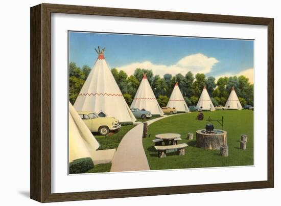 Wigwam Village Motel-null-Framed Art Print